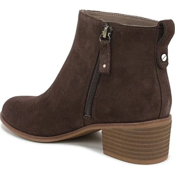 Dr. Scholl’s Dark Brown Suede Ankle Boots 9.5M NIB MSRP $115 - Picture 2 of 15